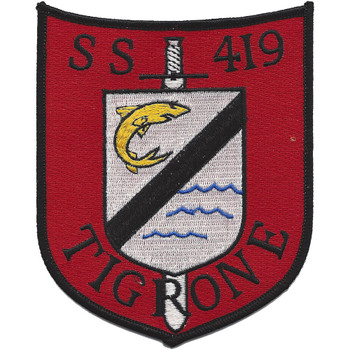 USS Tigrone SS-419 Diesel Electric Submarine Version A Patch
