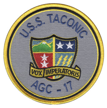 USS Taconic AGC-17 Amphibious Force Command Ship Patch