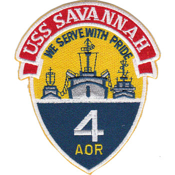 USS Savannah AOR 4 Replenishment Oiler Patch