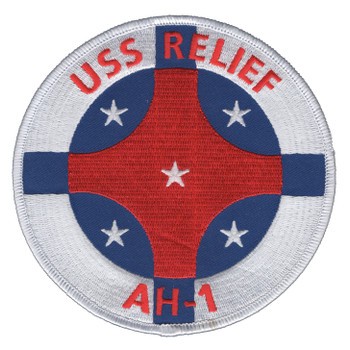 USS Relief AH-1 Auxiliary Hospital Ship Patch