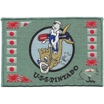 USS Pintado SS-387 Submarine Battle Flag Patch