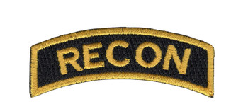 U.S. Special Forces Recon Rocker Black with Gold Patch