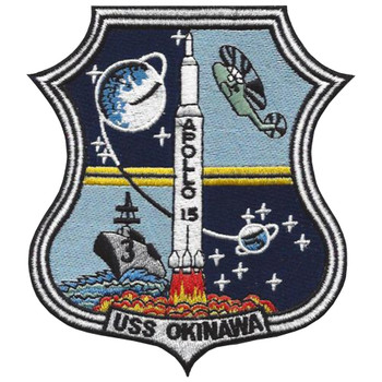 USS Okinawa LPH-3 Apollo 15 Patch