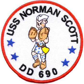 USS Norman Scott DD-690 Patch - Large
