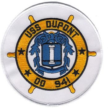 USS Dupont DD-941 Destroyer Ship Patch