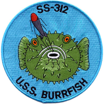 USS Burrfish SS-312 Diesel Electric Submarine Small Patch