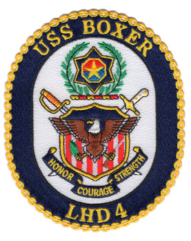 USS Boxer LHD-4 Amphibious Assault Ship Patch