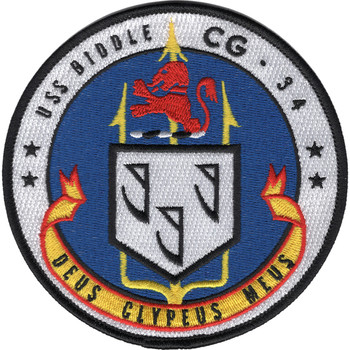 USS Biddle CG-34 Guided Missile Cruiser Patch