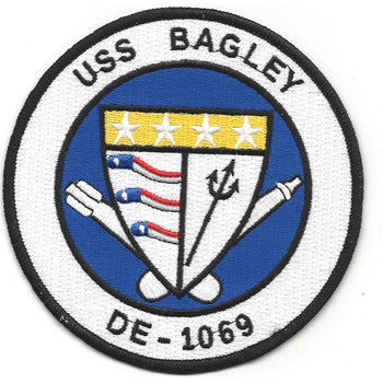 USS Bagley DE-1069 Destroyer Escort Ship Patch