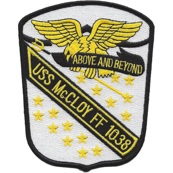 USS Mc Cloy FF-1038 Frigate Ship Patch