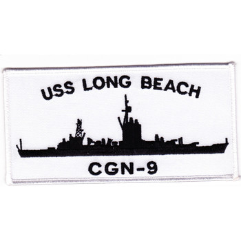 USS Long Beach CGN-9 Silhouette Patch