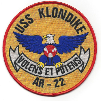 USS Klondike AR-22 Auxiliary Repaiar Ship Patch