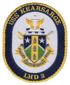 USS Kearsarge LHD-3 Amphibious Assault Ship Patch