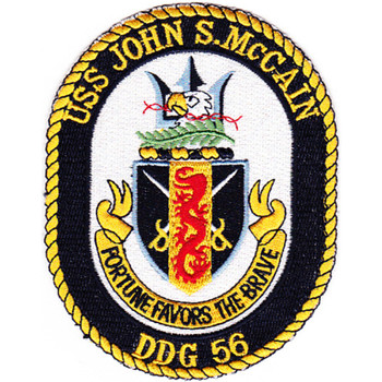 USS John S McCain DDG-56 Guided Missile Destroyer Patch