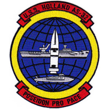 USS Holland AS-32 POLARIS PRO PACE Yellow border Patch