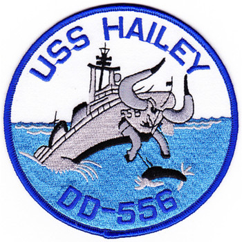 USS Hailey DD-556 Destroyer Ship Patch