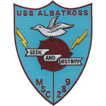 USS Albatross MSC 289 Seek And Destroy Patch