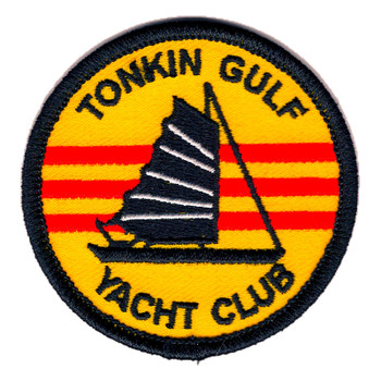 Tonkin Gulf Yacht Club Embroidered Patch Vietnam War Navy 2.5 Inch