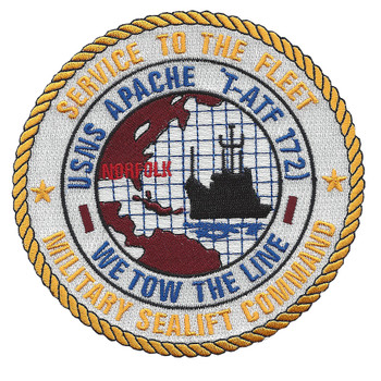 T-ATF-172 USNS Apache Powhatan class ocean going tug ship patch