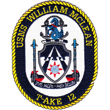 USNS Charles Drew T-AKE-10 Dry Cargo Ship Patch | Auxiliary Ship