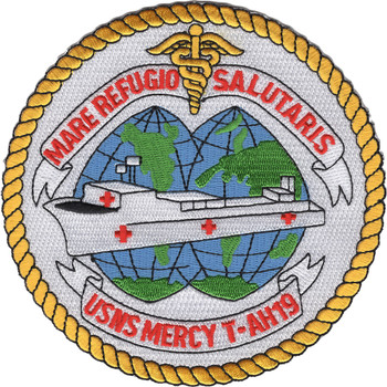 USNS Mercy T-AH-19 Hospital Ship Patch
