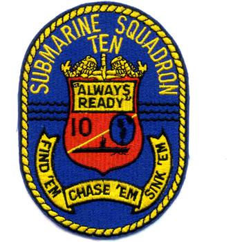 Submarine Squadron 1 COMSUBRON ONE U.S. Navy Submariner Patch Logo Decal  Emblem Crest Insignia Digital Svg Eps Vector Cricut File 