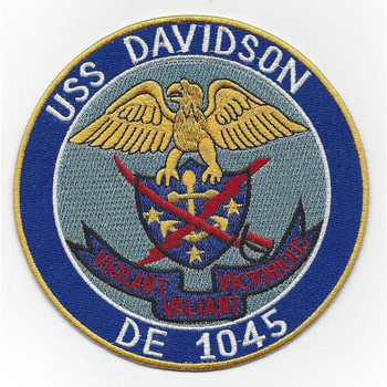 USS Davidson DE-1045 Destroyer Escort Ship Patch