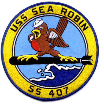 SS-407 USS Sea Robin Patch - Version A