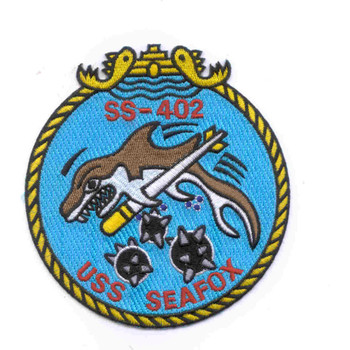 SS-402 USS Seafox Patch - Version A