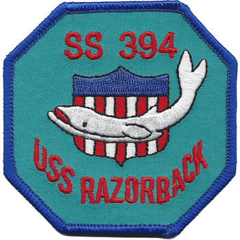 SS-394 USS Razorback Shield Small Patch