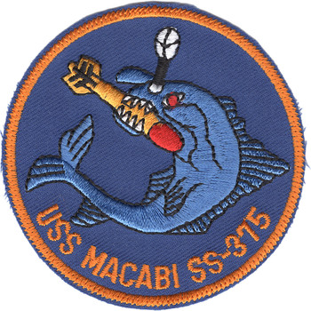 SS-375 USS Macabi Patch - Small