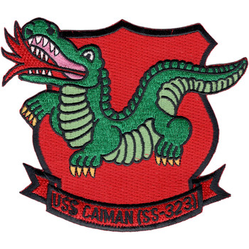 SS-323 USS Caiman Patch - Large