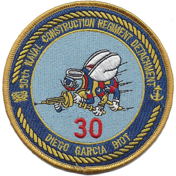 30th Naval Construction Regiment Detachment Diego Garcia Patch