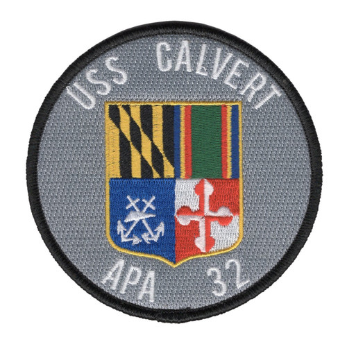 USS Calvert APA-32 Attack Transport Ship Patch