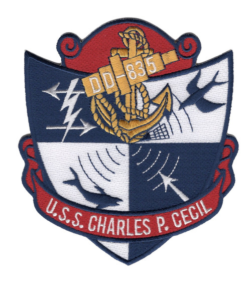 USS Charles P. Cecil DD-835 Patch