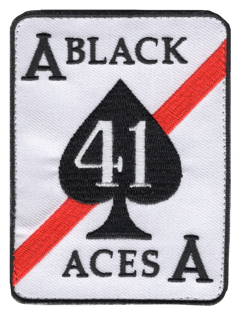 VF-41 Black Aces US Navy Fighter Squadron Hook and Loop Patch
