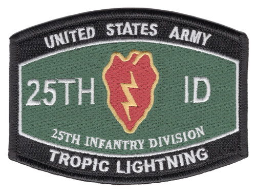 25th Infantry Division Military Occupational Specialty MOS Patch Tropic Lightning