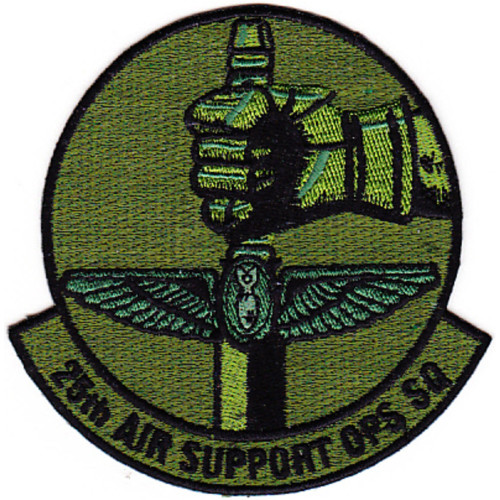 25th Air Support Operations Squadron Patch OD Green