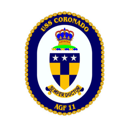 USS Coronado AGF-11 US Navy Command Ship  Patch