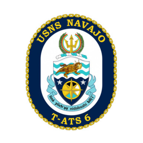 USNS Navajo T-ATS-6 US Navy Towing Salvage and Rescue Ship Patch