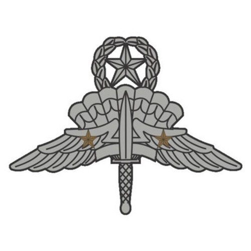 Combat Military Free Fall - Two Jumps Military Free Fall Parachutist Badge US Army Patch