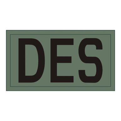 Directorate of Evaluation and Standardization DES Brassard US Army Patch