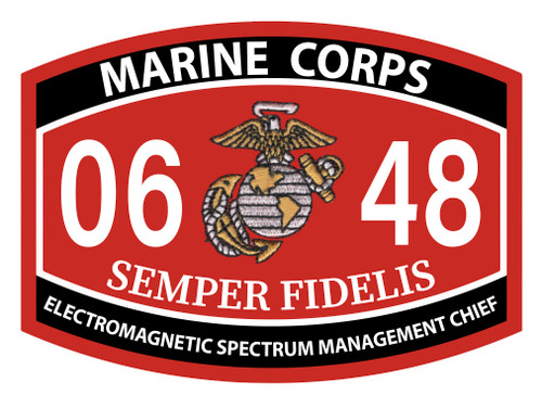 0648 Electromagnetic Spectrum Management Chief USMC MOS Patch