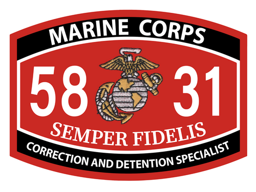 5831 Correction and Detention Specialist USMC MOS Patch
