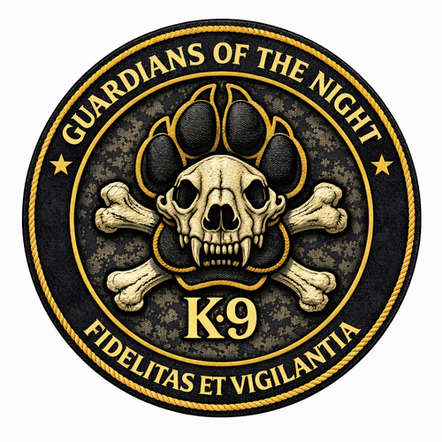 K9 Guardians of the Night Patch Canine Handler Morale Patch