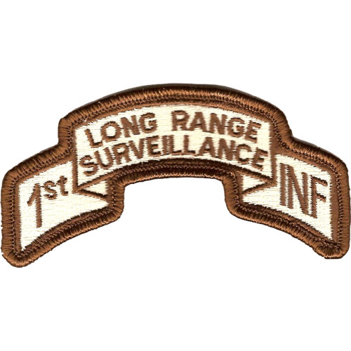 1st Infantry Division Long Range Scroll Desert Patch