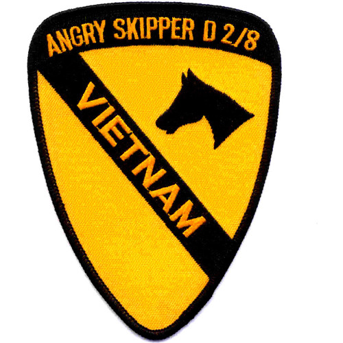 1st Cavalry Division Patch - Angry Skipper D 2/8 Vietnam