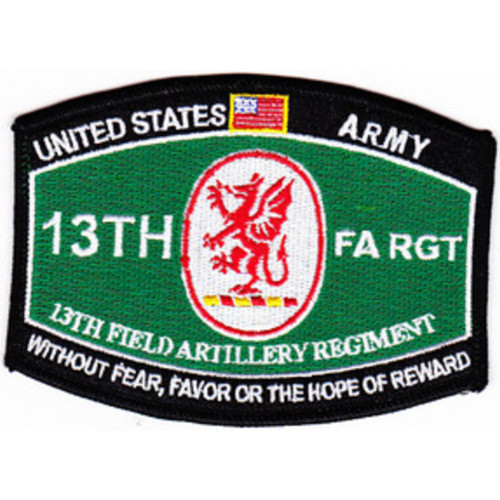 13th Field Artillery Regiment MOS Rating Patch