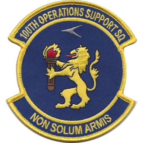 Operations support squadron patch with 100th designation representing mission planning, logistics, and fighter wing operational infrastructure.
