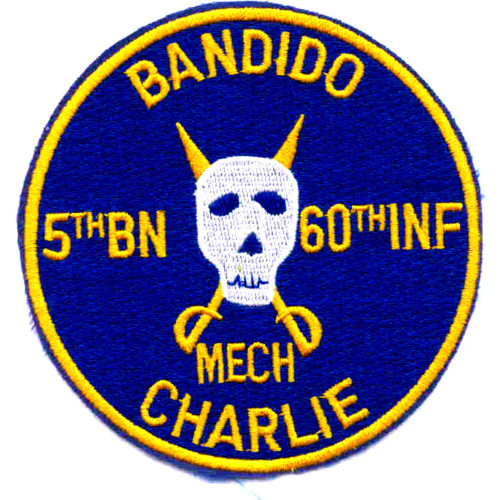 5th Battalion Of The 60th Infantry Regiment Patch Bandido Mech Charlie